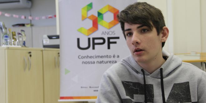 Apenas 15 anos, longa história com a UPF, conheça o candidato mais novo deste vestibular