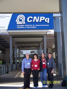 Equipe esteve em Brasília onde o projeto Conscientização em rede agroecológica foi aprovado